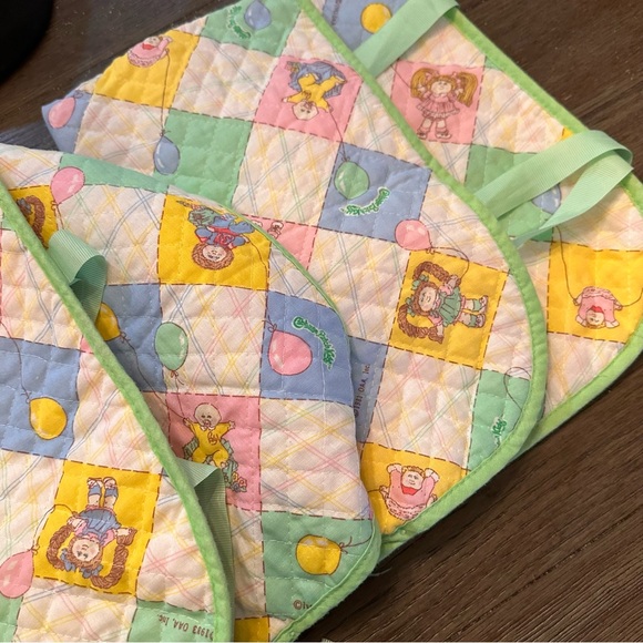 VINTAGE 1983 ORIGINAL CABBAGE PATCH KIDS QUILTED SLEEPING BAG COLECO Lot of 2 - Picture 6 of 11